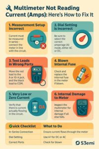 Multimeter Not Using Correctly Multimeter Not Reading Current (Amps)? Here's How to Fix It